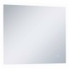 Miroir mural à LED de salle de bain et capteur tactile 60x50 cm 