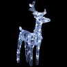 Décoration de Noël Rennes et traîneau 160 LED 130 cm Acrylique 