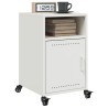 Tables de chevet 2 pcs blanc 36x39x59 cm acier 