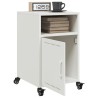 Tables de chevet 2 pcs blanc 36x39x59 cm acier 