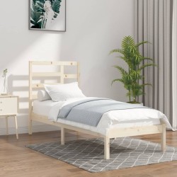 Cadre de lit sans matelas bois massif 100x200 cm 
