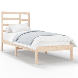 Cadre de lit sans matelas bois massif 100x200 cm 