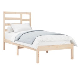 Cadre de lit sans matelas bois massif 100x200 cm 
