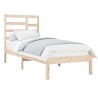 Cadre de lit sans matelas bois massif 100x200 cm 