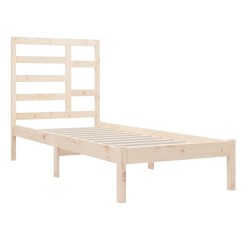 Cadre de lit sans matelas bois massif 100x200 cm 