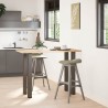 Pieds de table de bar 4 pièces Acier naturel 90-92 cm Acier 
