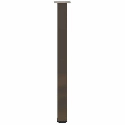 Pieds de table de bar 4 pièces Acier naturel 90-92 cm Acier 