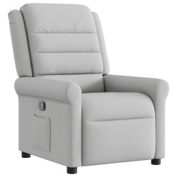 Fauteuil inclinable gris nuage tissu 