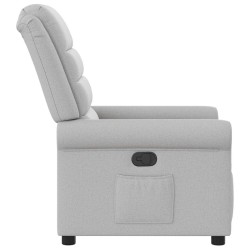 Fauteuil inclinable gris nuage tissu 