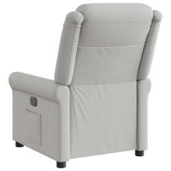 Fauteuil inclinable gris nuage tissu 