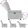 Fauteuil inclinable gris nuage tissu 