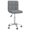 Chaise pivotante de bureau Gris clair Tissu 