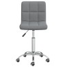 Chaise pivotante de salle à manger Gris clair Tissu 