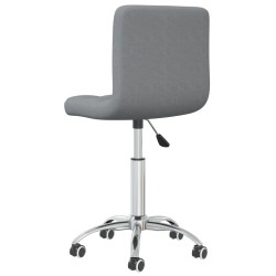 Chaise pivotante de salle à manger Gris clair Tissu 