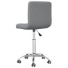 Chaise pivotante de salle à manger Gris clair Tissu 