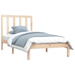 Cadre de lit sans matelas bois massif de pin 100x200 cm 