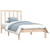 Cadre de lit sans matelas bois massif de pin 100x200 cm 