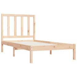 Cadre de lit sans matelas bois massif de pin 100x200 cm 