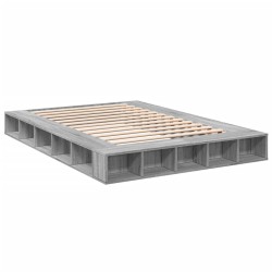 Cadre de lit sans matelas sonoma gris 150x200 cm 