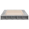 Cadre de lit sans matelas sonoma gris 150x200 cm 