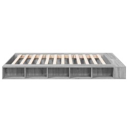 Cadre de lit sans matelas sonoma gris 150x200 cm 