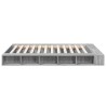 Cadre de lit sans matelas sonoma gris 150x200 cm 