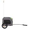 Remorque de vélo pour animaux de compagnie vert et gris 
