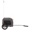 Remorque de vélo pour animaux de compagnie rouge et gris 