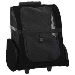 Chariot pour animaux de compagnie 3 en 1 Design Noir 48 x 32 x 57 cm Tissu Oxford 