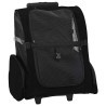 Chariot pour animaux de compagnie 3 en 1 Design Noir 48 x 32 x 57 cm Tissu Oxford 