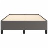 Cadre de lit sans matelas gris 120x190 cm similicuir 