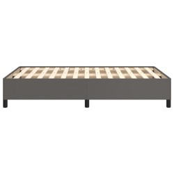 Cadre de lit sans matelas gris 120x190 cm similicuir 