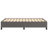 Cadre de lit sans matelas gris 120x190 cm similicuir 