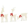 Décoration de Noël renne 3 pcs 90 LED blanc chaud 