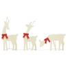 Décoration de Noël renne 3 pcs 90 LED blanc chaud 