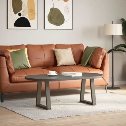 Pieds de table basse en forme de V, 2 pièces, acier naturel, 38 x (42-43,3) cm 