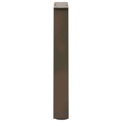 Pieds de table basse en forme de V, 2 pièces, acier naturel, 38 x (42-43,3) cm 