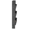 Jardinière murale 3 niveaux 60x18,5x110 cm gris bois pin massif 