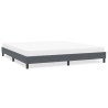 Cadre de lit sans matelas gris foncé 200x210 cm velours 