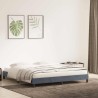 Cadre de lit sans matelas gris foncé 200x210 cm velours 