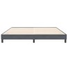 Cadre de lit sans matelas gris foncé 200x210 cm velours 