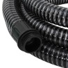 Tuyau d'aspiration avec raccords en laiton noir 1,1" 25 m PVC 