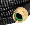 Tuyau d'aspiration avec raccords en laiton noir 1,1" 25 m PVC 