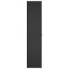 Armoire de rangement d'extérieur noir 65x37x165 cm PP 