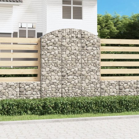 Panier de gabions arqué 150x30x180/200 cm Fer galvanisé 