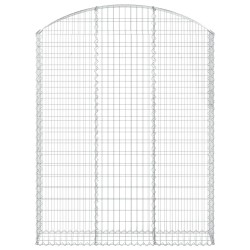 Panier de gabions arqué 150x30x180/200 cm Fer galvanisé 