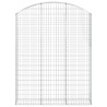 Panier de gabions arqué 150x30x180/200 cm Fer galvanisé 