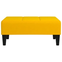 Repose-pied Jaune 78x56x32 cm Velours 