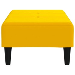 Repose-pied Jaune 78x56x32 cm Velours 