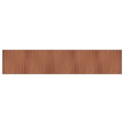 Tapis rectangulaire marron 100x500 cm bambou 